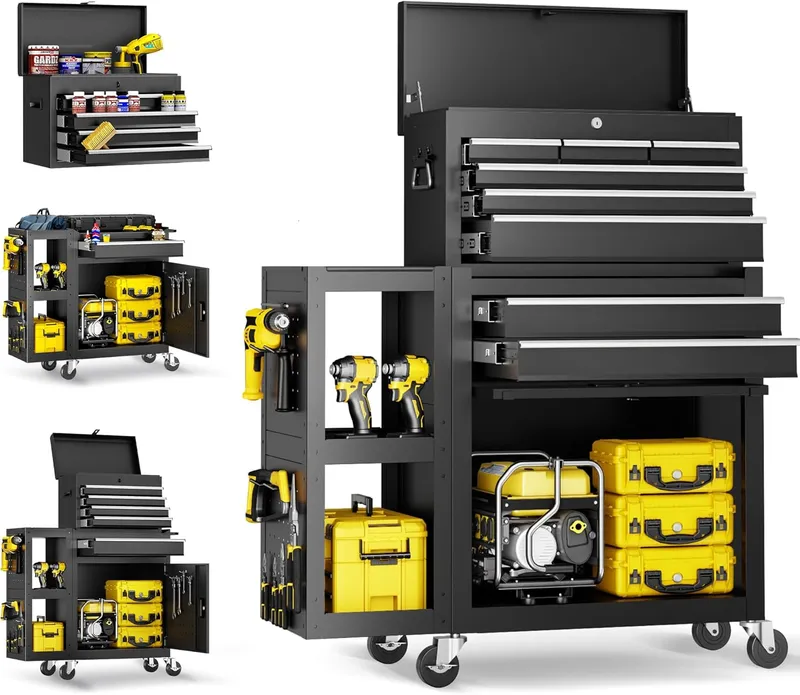 SILVEL 8-Drawers Rolling Tool Chest