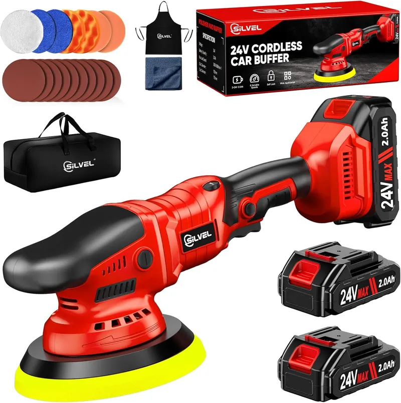 SILVEL Cordless Car Buffer Polisher